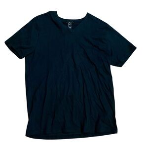 Forever 21 Black V Neck Tee Shirt